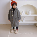 Children's Long Lamb Wool Coat